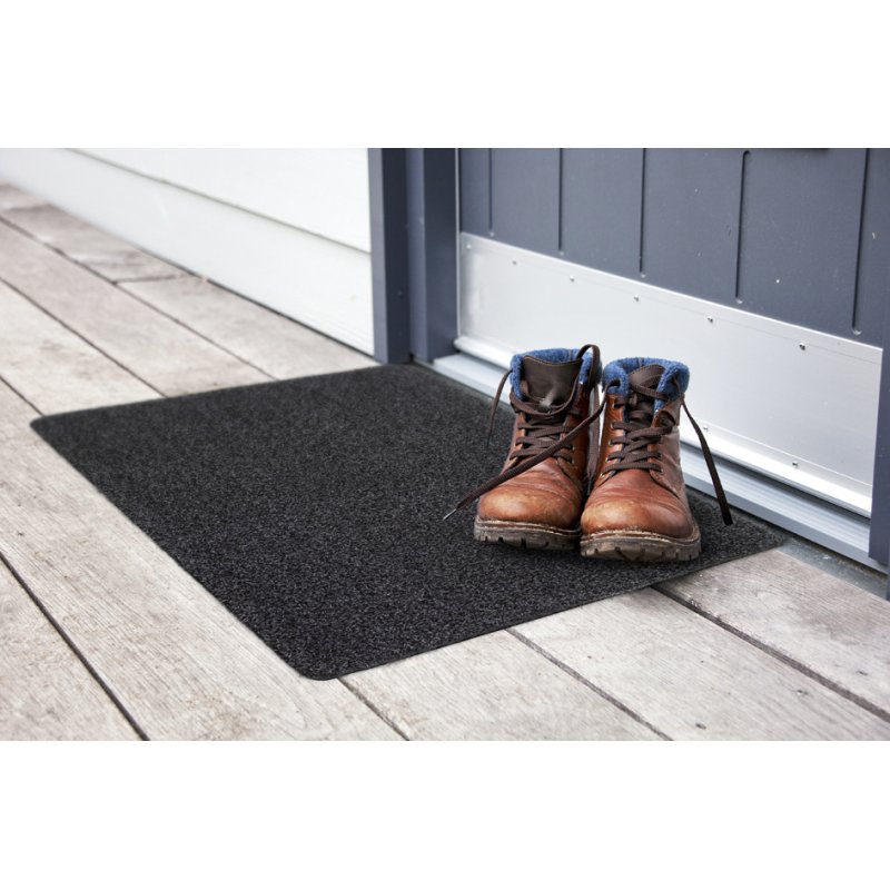 PAPERFLOW tapis anti-salissures NEVADA, 1000×1500 mm, noir, effet brosse